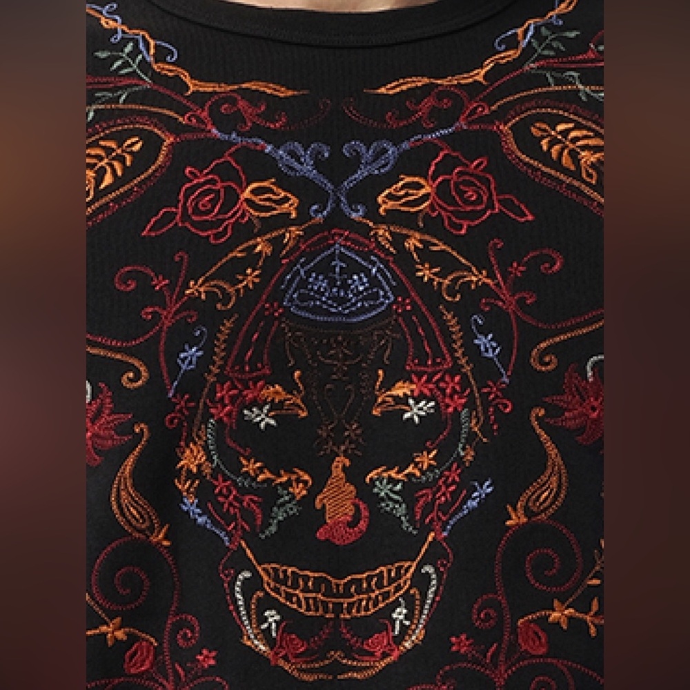 NWT Men’s Alexander McQueen Victorian Emb Skull Embroidered Crewneck Sweater - Picture 11 of 14